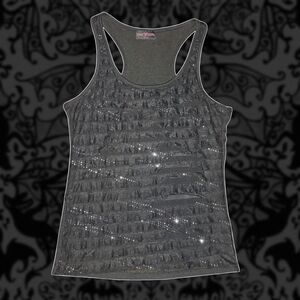 Stylish Ruffled Love & Kisses Tank